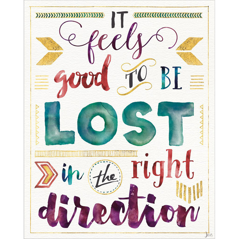 Trinx Lost In Words I by Jess Aiken - Wrapped Canvas Print | Wayfair